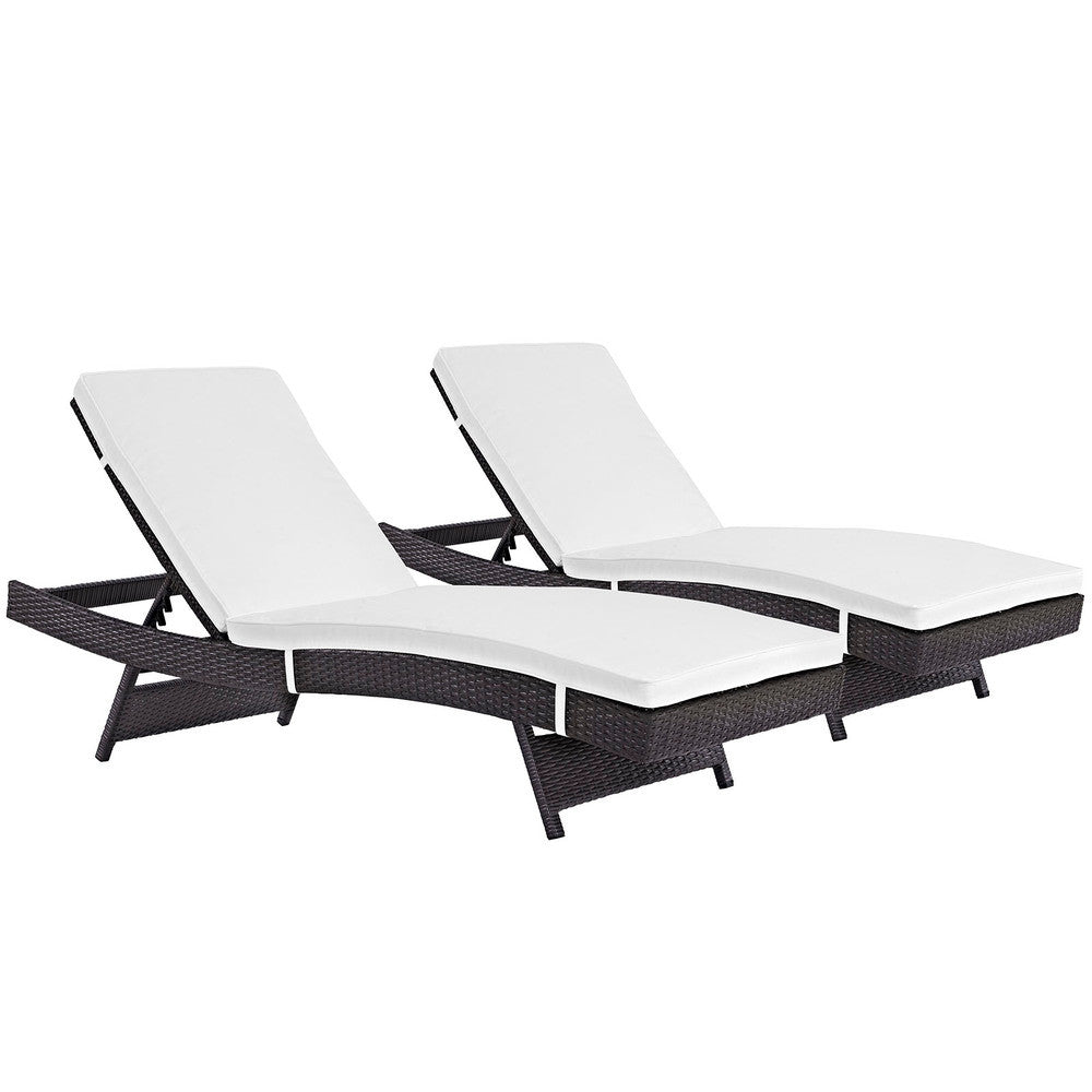 EEI-2428 Convene Outdoor Patio Chaise Set of 2 by Modway