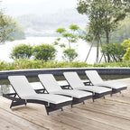 EEI-2429 Convene Outdoor Patio Chaise Set of 4 by Modway