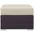 EEI-1911 Convene Outdoor Patio Fabric Square Ottoman by Modway