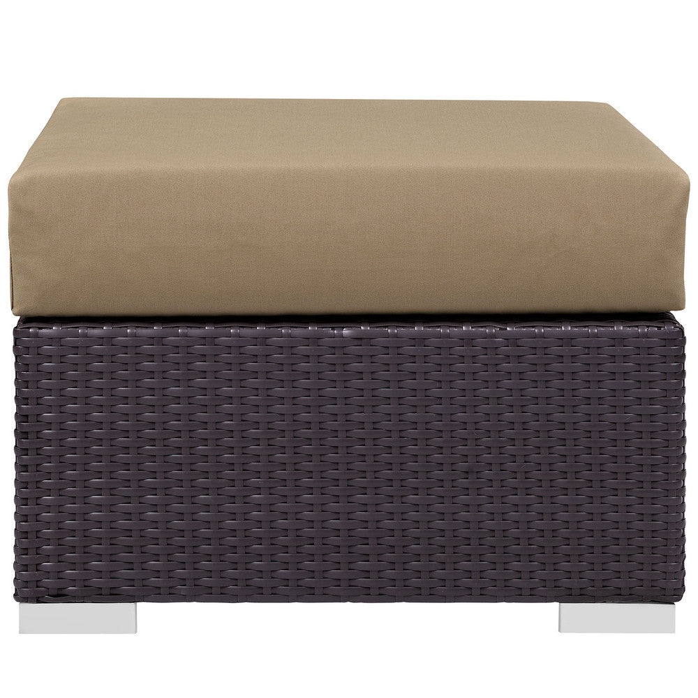 EEI-1911 Convene Outdoor Patio Fabric Square Ottoman by Modway