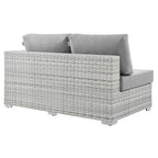 EEI-4303-LGR-GRY Convene Outdoor Patio Left-Arm Loveseat by Modway