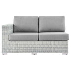 EEI-4303-LGR-GRY Convene Outdoor Patio Left-Arm Loveseat by Modway