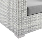 EEI-4303-LGR-GRY Convene Outdoor Patio Left-Arm Loveseat by Modway