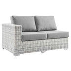 Modway EEI-4303-LGR-GRY Convene Outdoor Patio Left-Arm Loveseat Light Gray Gray