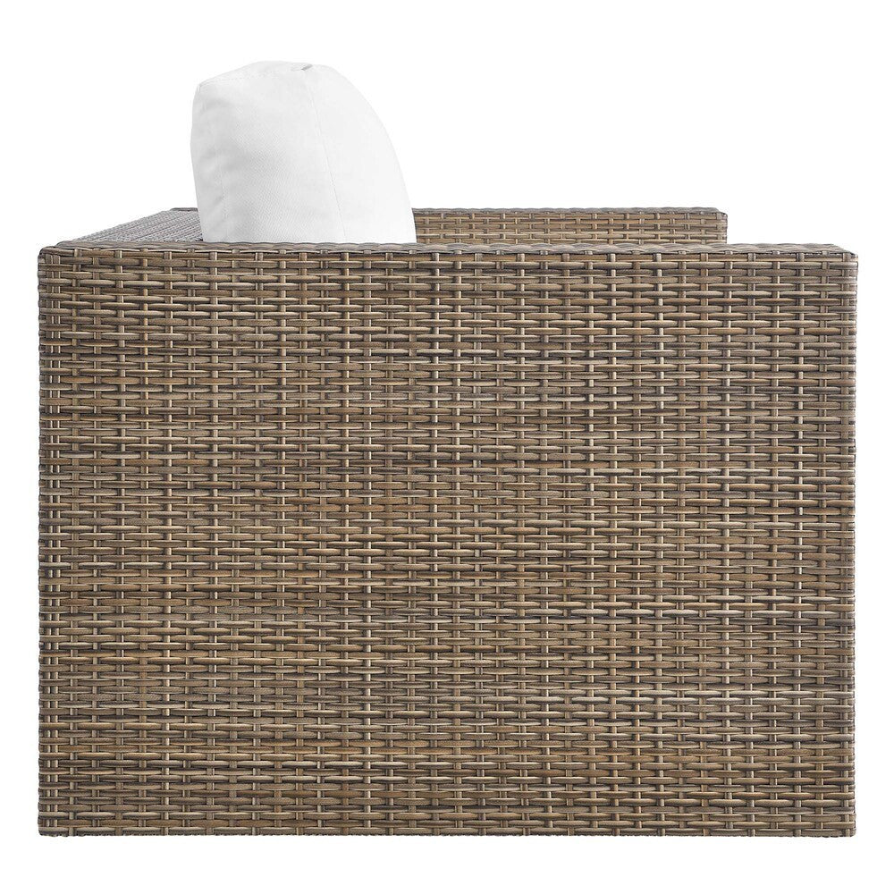 EEI-6246-CAP-WHI Convene Outdoor Patio Loveseat by Modway