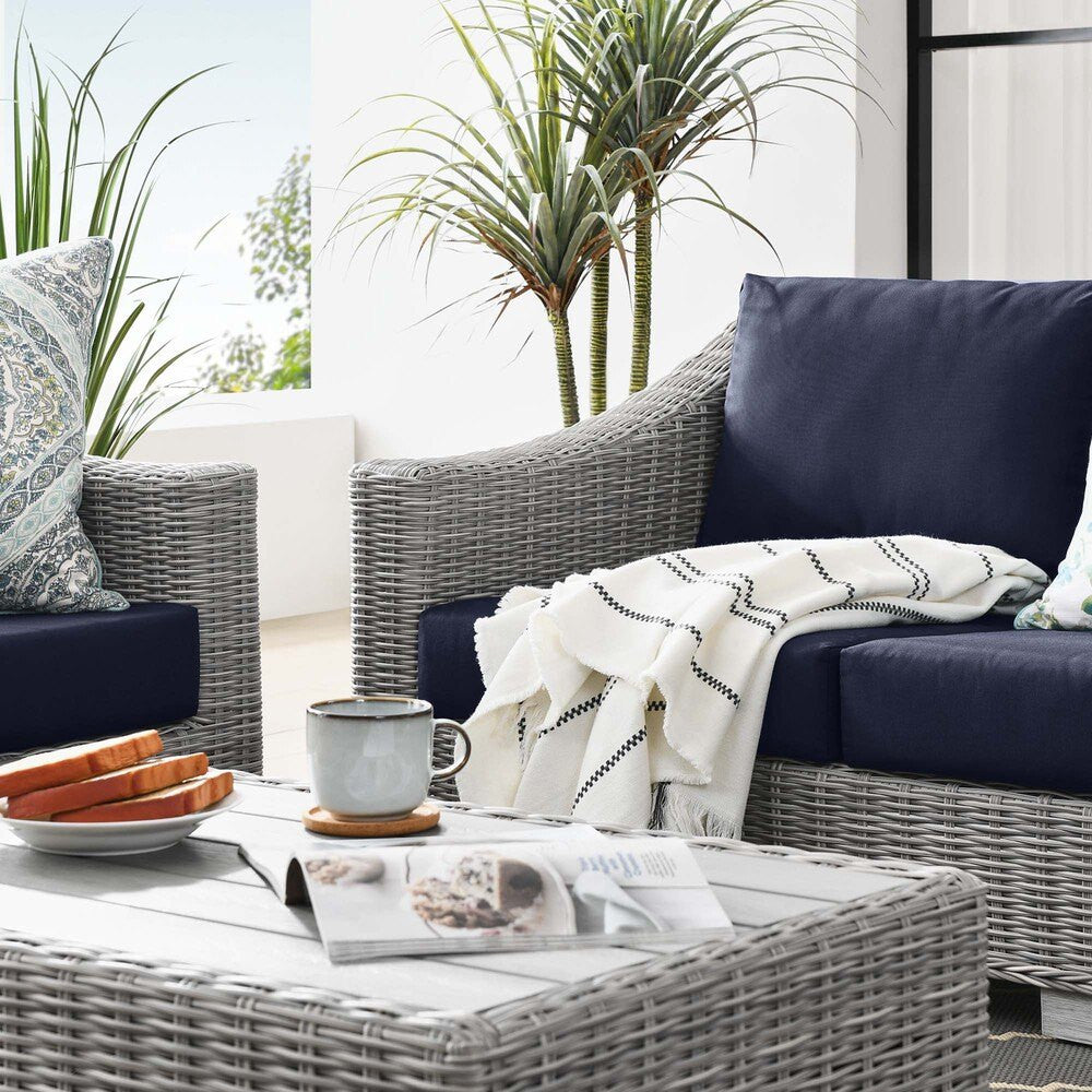 EEI-5091 Conway 4-Piece Outdoor Patio Wicker Rattan Furniture Set by Modway