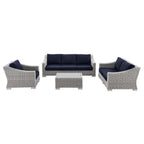 EEI-5091 Conway 4-Piece Outdoor Patio Wicker Rattan Furniture Set by Modway