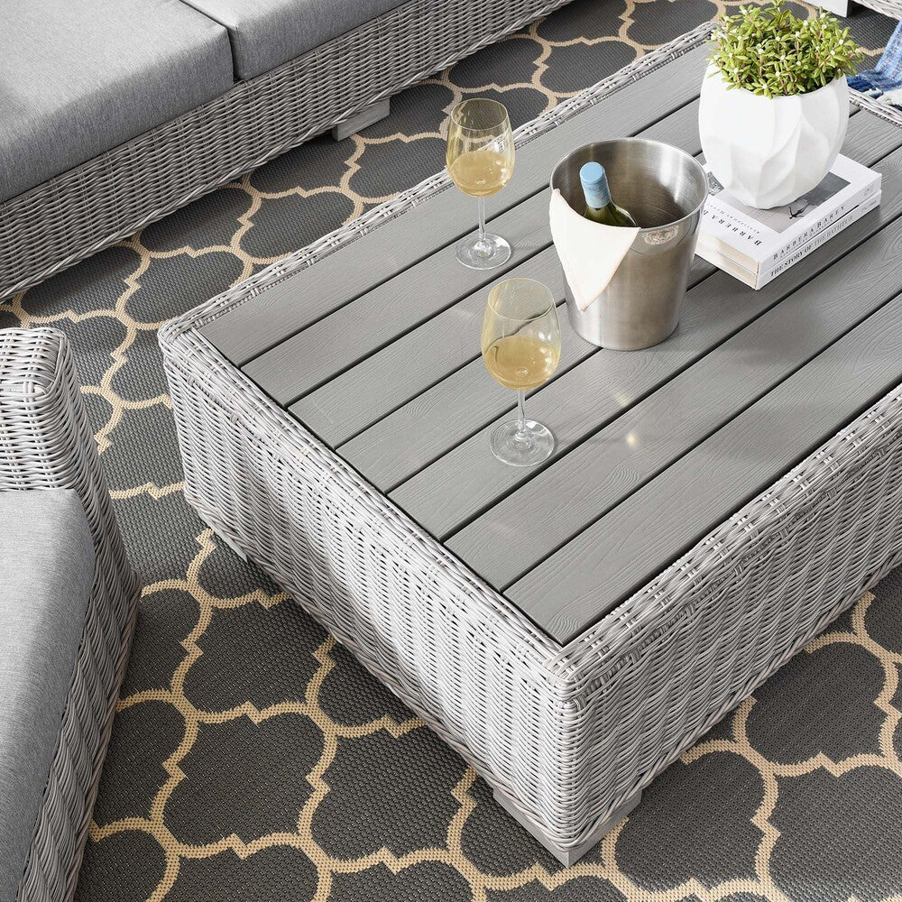 EEI-5095 Conway 4-Piece Outdoor Patio Wicker Rattan Furniture Set by Modway