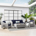 EEI-5095 Conway 4-Piece Outdoor Patio Wicker Rattan Furniture Set by Modway