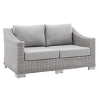 EEI-4355 Conway 4-Piece Sunbrella&reg; Outdoor Patio Wicker Rattan Furniture Set by Modway