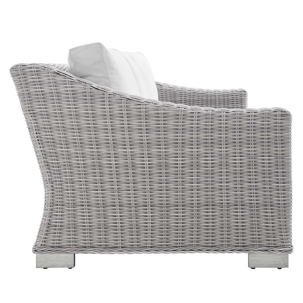 EEI-4355 Conway 4-Piece Sunbrella&reg; Outdoor Patio Wicker Rattan Furniture Set by Modway