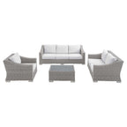 EEI-4355 Conway 4-Piece Sunbrella&reg; Outdoor Patio Wicker Rattan Furniture Set by Modway