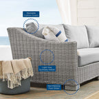 EEI-4359 Conway 4-Piece Sunbrella&reg; Outdoor Patio Wicker Rattan Furniture Set by Modway
