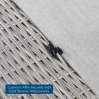 EEI-4359 Conway 4-Piece Sunbrella&reg; Outdoor Patio Wicker Rattan Furniture Set by Modway