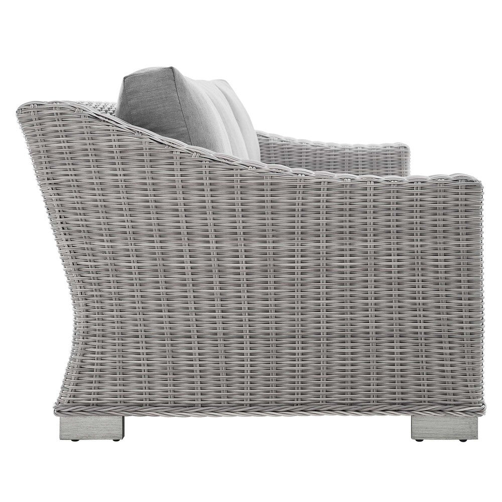EEI-4359 Conway 4-Piece Sunbrella&reg; Outdoor Patio Wicker Rattan Furniture Set by Modway