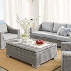 EEI-4359 Conway 4-Piece Sunbrella&reg; Outdoor Patio Wicker Rattan Furniture Set by Modway