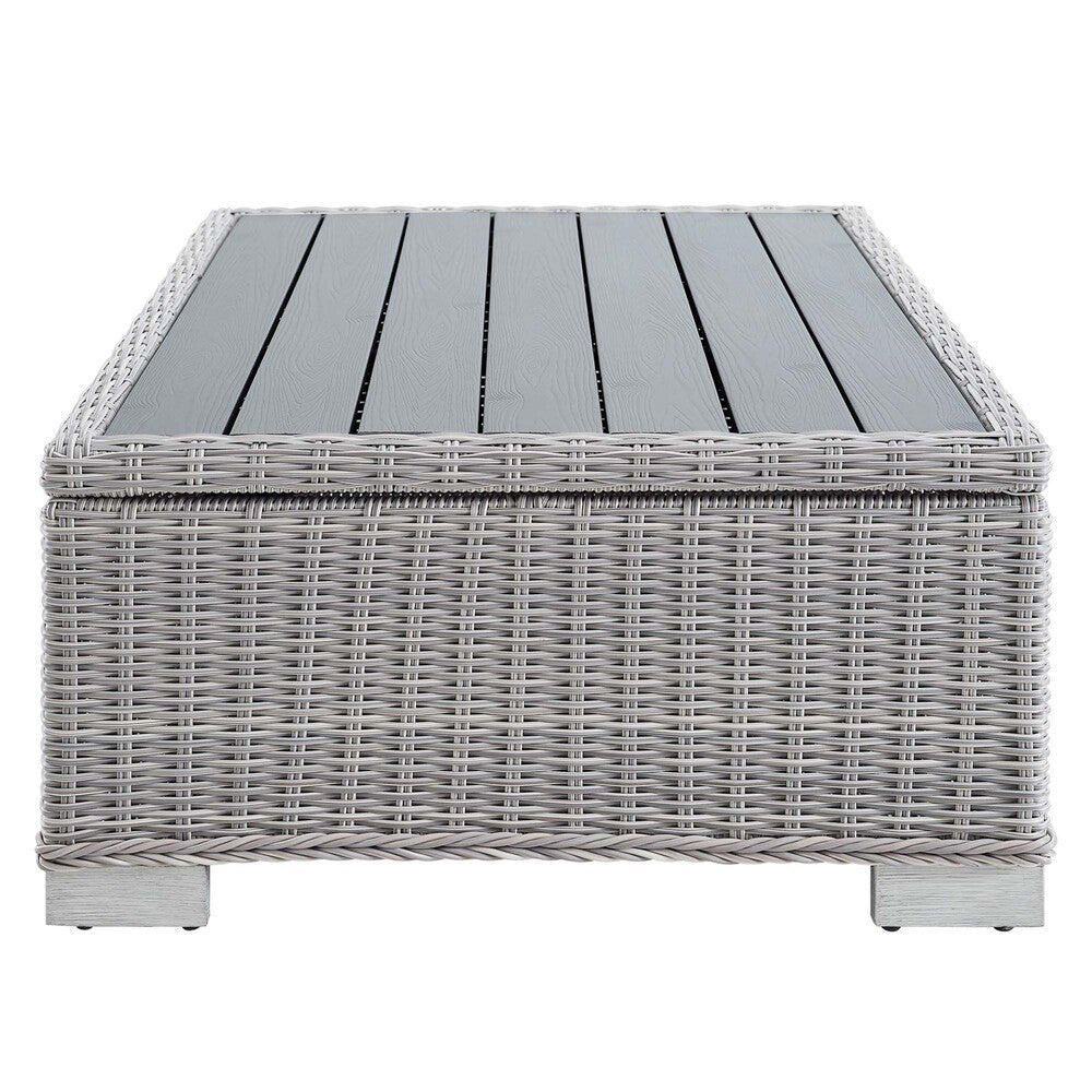 EEI-5092-GRY Conway 5-Piece Outdoor Patio Wicker Rattan Furniture Set by Modway