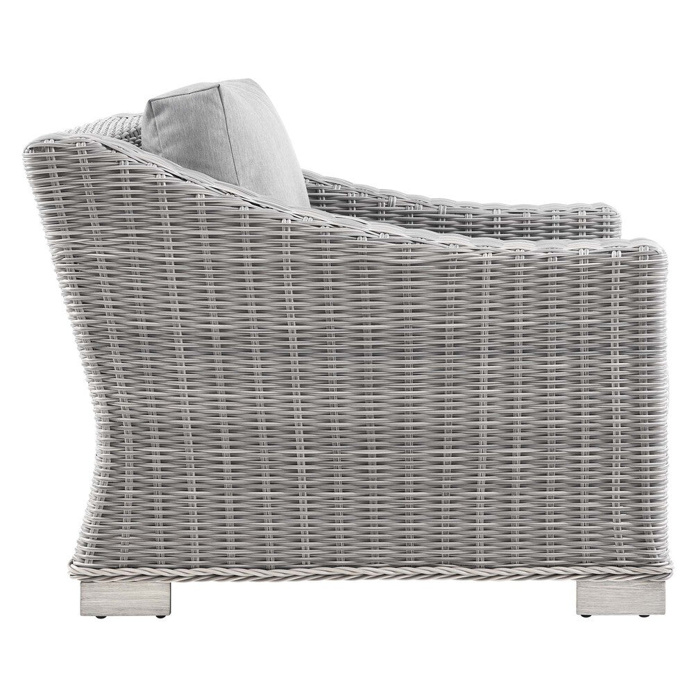 EEI-5092-GRY Conway 5-Piece Outdoor Patio Wicker Rattan Furniture Set by Modway