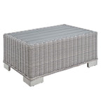 EEI-5097-GRY Conway 5-Piece Outdoor Patio Wicker Rattan Furniture Set by Modway