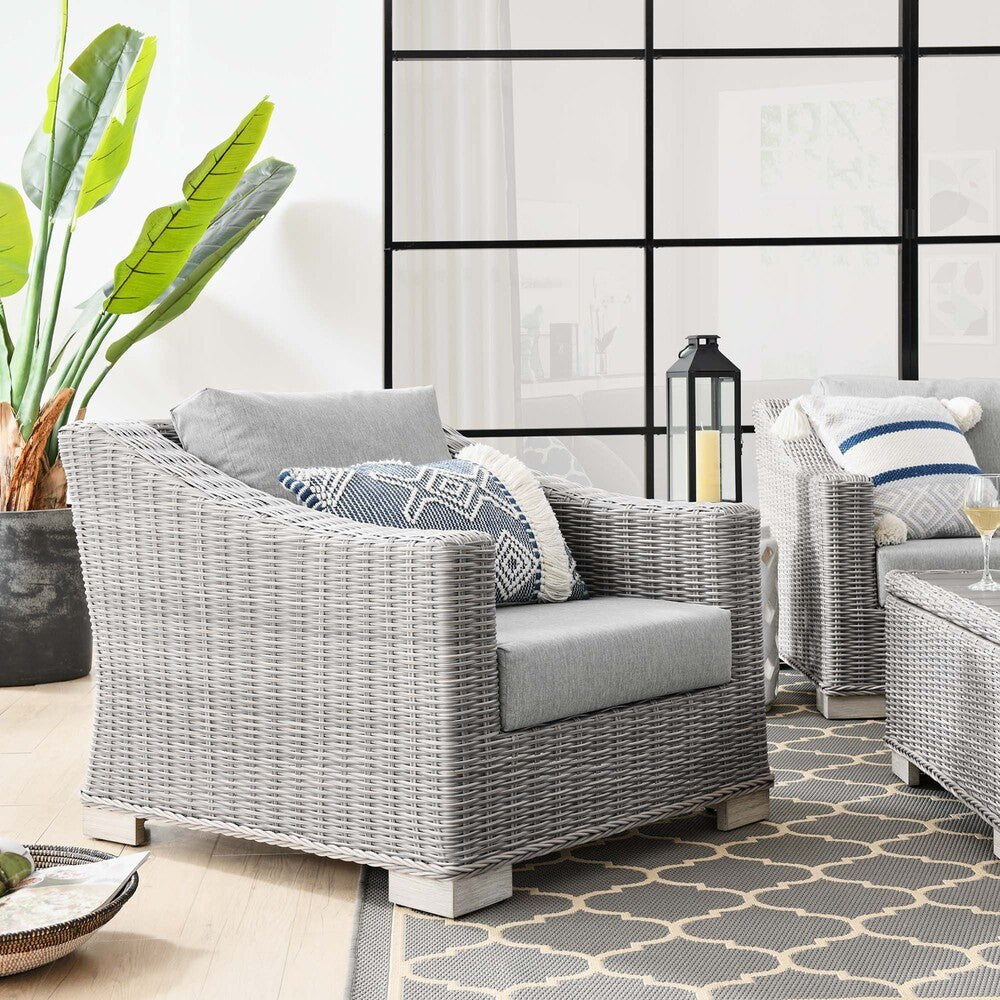 EEI-4840 Conway Outdoor Patio Wicker Rattan Armchair by Modway