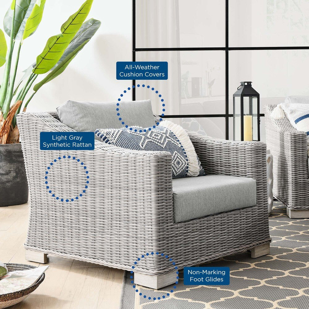EEI-4840 Conway Outdoor Patio Wicker Rattan Armchair by Modway