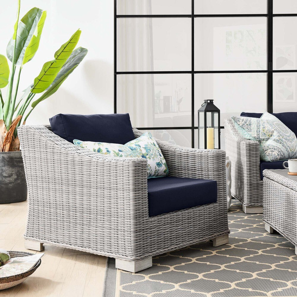 EEI-4840 Conway Outdoor Patio Wicker Rattan Armchair by Modway
