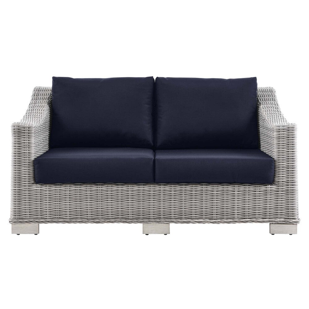 EEI-4841 Conway Outdoor Patio Wicker Rattan Loveseat by Modway