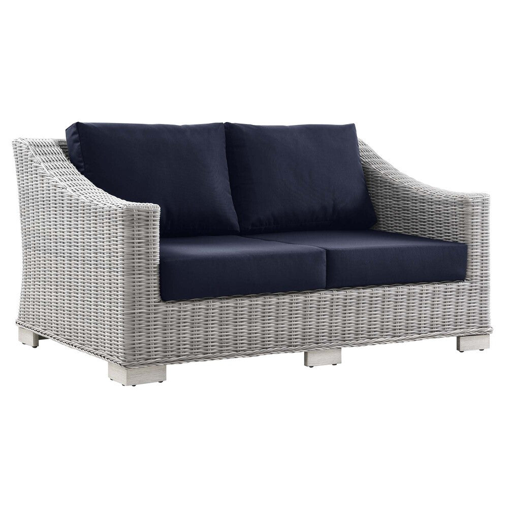 EEI-4841 Conway Outdoor Patio Wicker Rattan Loveseat by Modway