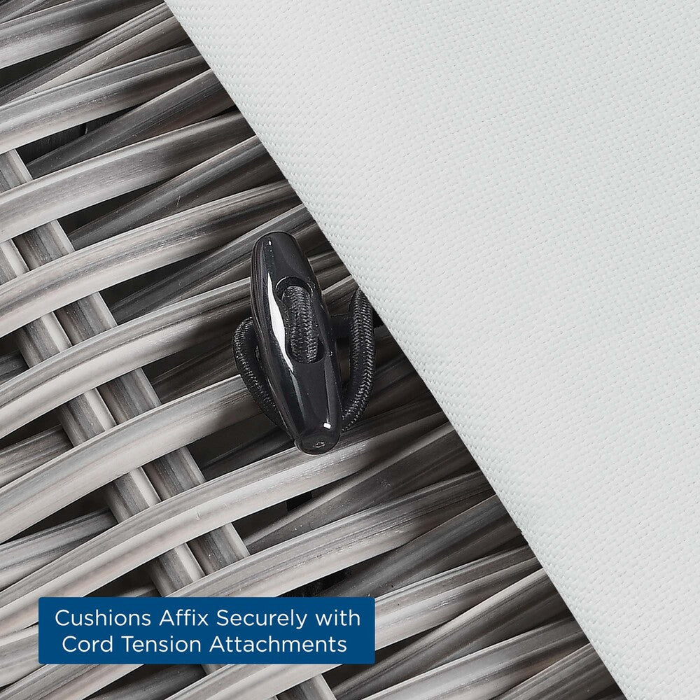 EEI-4839 Conway Outdoor Patio Wicker Rattan Ottoman by Modway