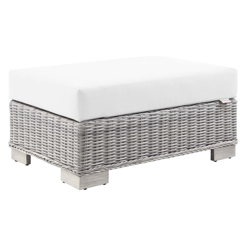 EEI-4839 Conway Outdoor Patio Wicker Rattan Ottoman by Modway