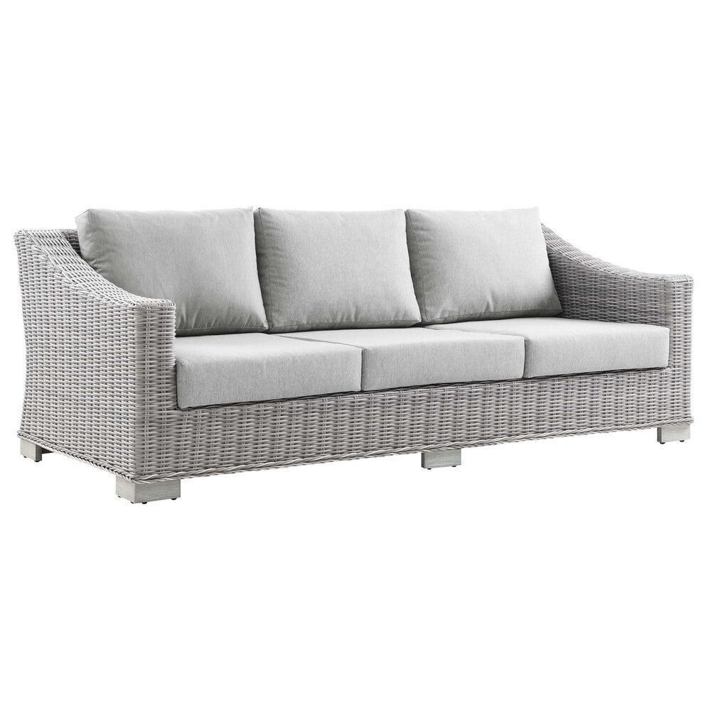 EEI-4842 Conway Outdoor Patio Wicker Rattan Sofa by Modway