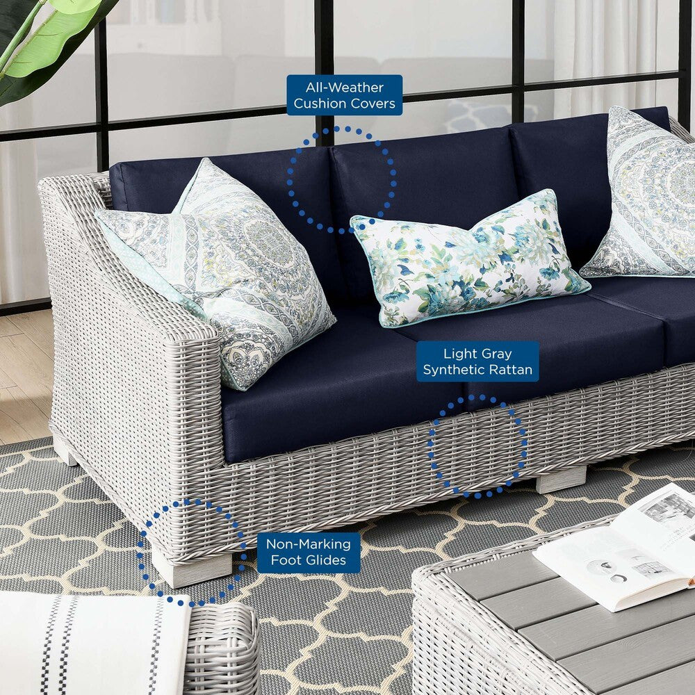 EEI-4842 Conway Outdoor Patio Wicker Rattan Sofa by Modway