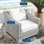 EEI-3972 Conway Sunbrella&reg; Outdoor Patio Wicker Rattan Armchair by Modway