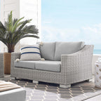 EEI-3973 Conway Sunbrella&reg; Outdoor Patio Wicker Rattan Loveseat by Modway