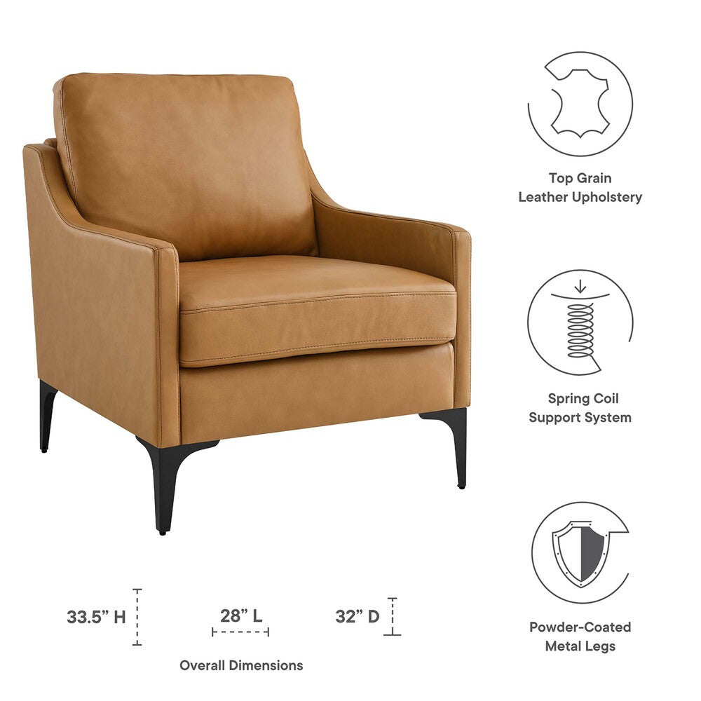 EEI-6022 Corland Leather Armchair by Modway