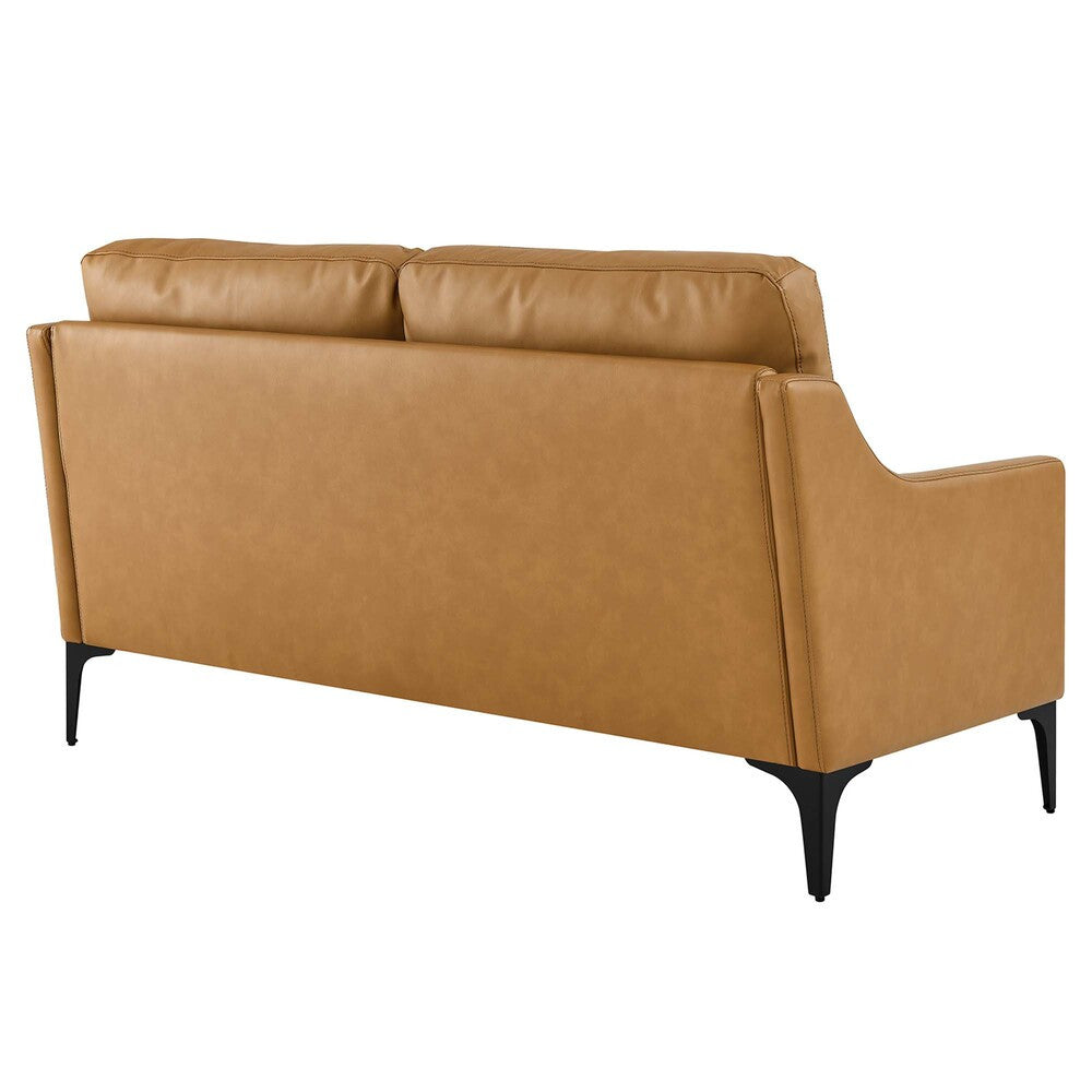 EEI-6020-TAN Corland Leather Loveseat by Modway