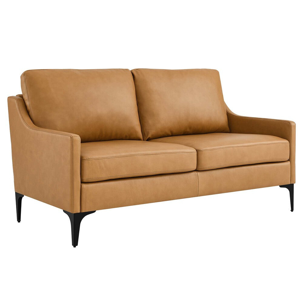 EEI-6020-TAN Corland Leather Loveseat by Modway