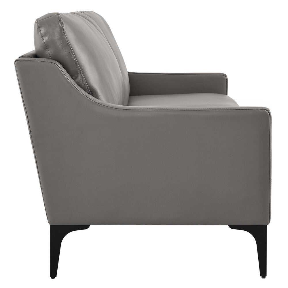 EEI-6018-GRY Corland Leather Sofa by Modway