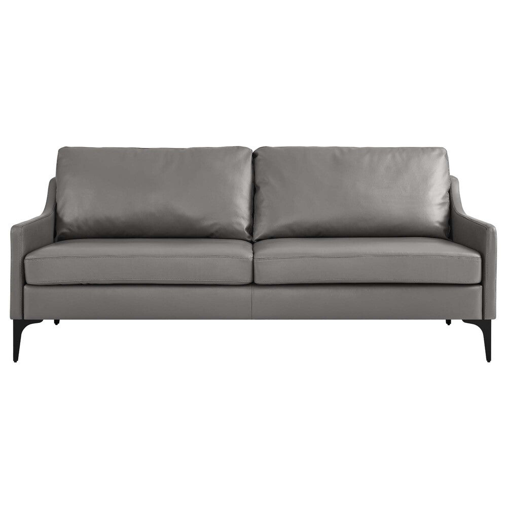 EEI-6018-GRY Corland Leather Sofa by Modway