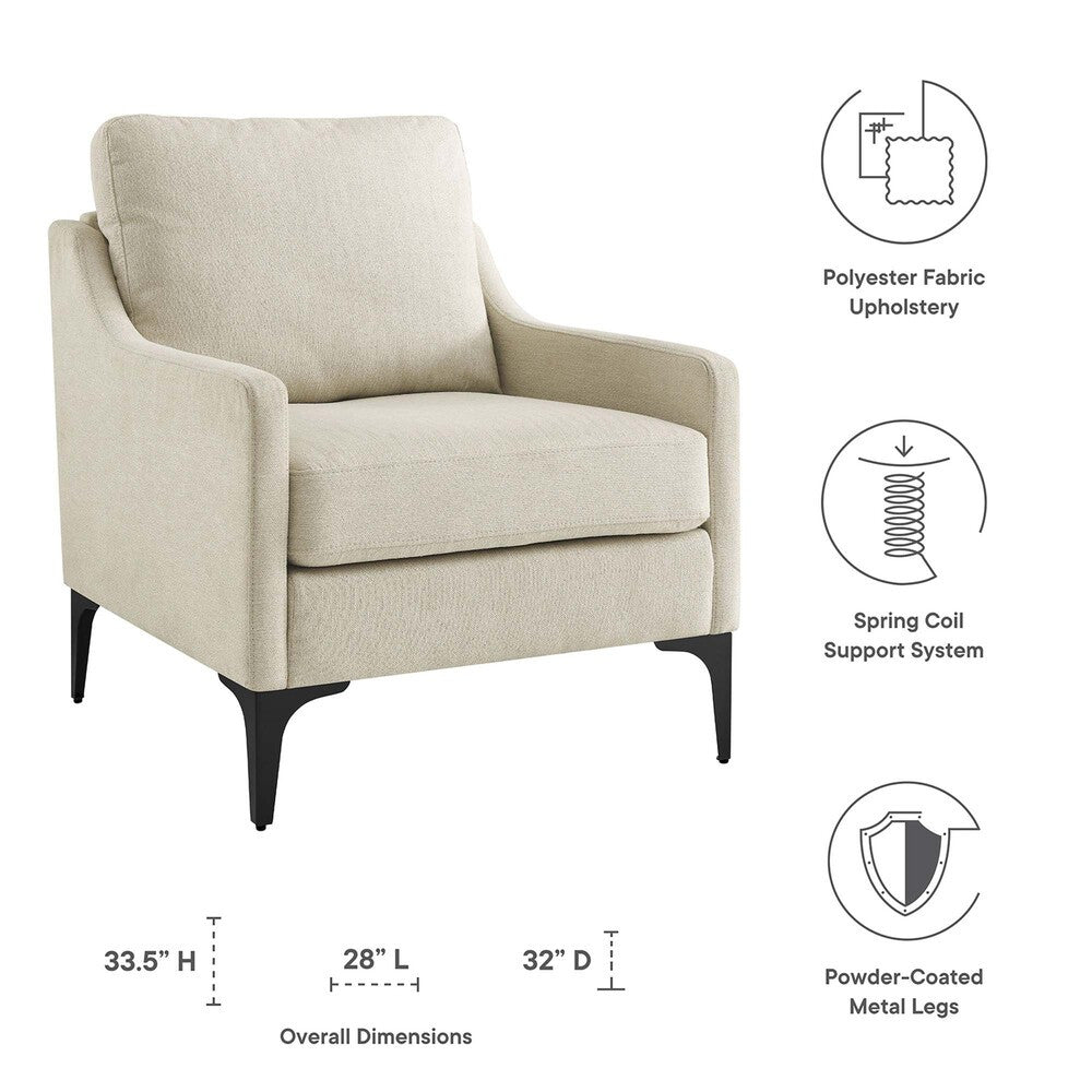 EEI-6023 Corland Upholstered Fabric Armchair by Modway