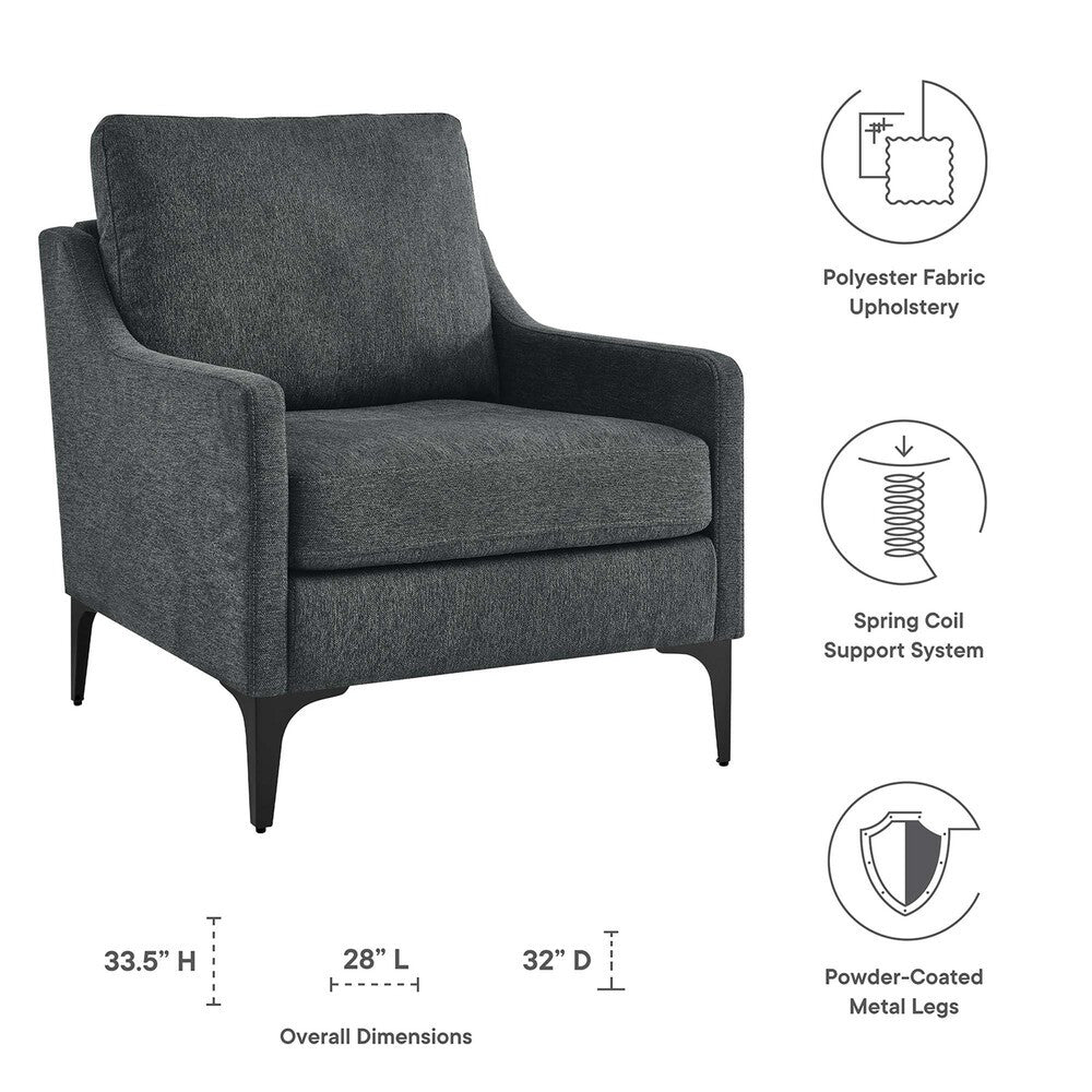 EEI-6023 Corland Upholstered Fabric Armchair by Modway