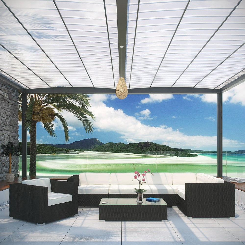 EEI-606 Corona 7 Piece Outdoor Patio Sectional Set by Modway