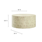 EEI-6274 Cosmos 35" Round Burl Wood Coffee Table by Modway