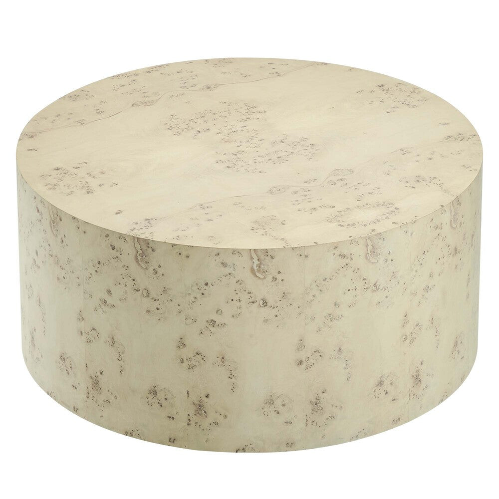 EEI-6274 Cosmos 35" Round Burl Wood Coffee Table by Modway