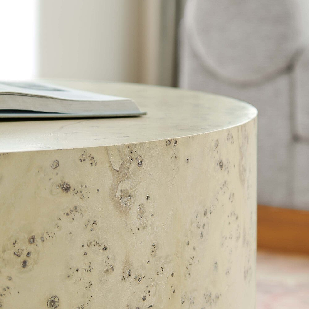 EEI-6274 Cosmos 35" Round Burl Wood Coffee Table by Modway