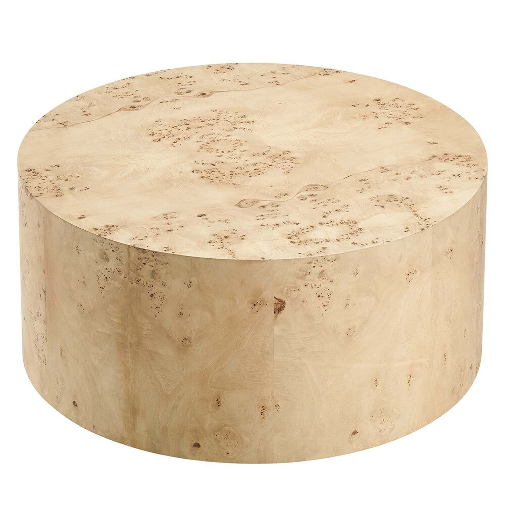 EEI-6274 Cosmos 35" Round Burl Wood Coffee Table by Modway