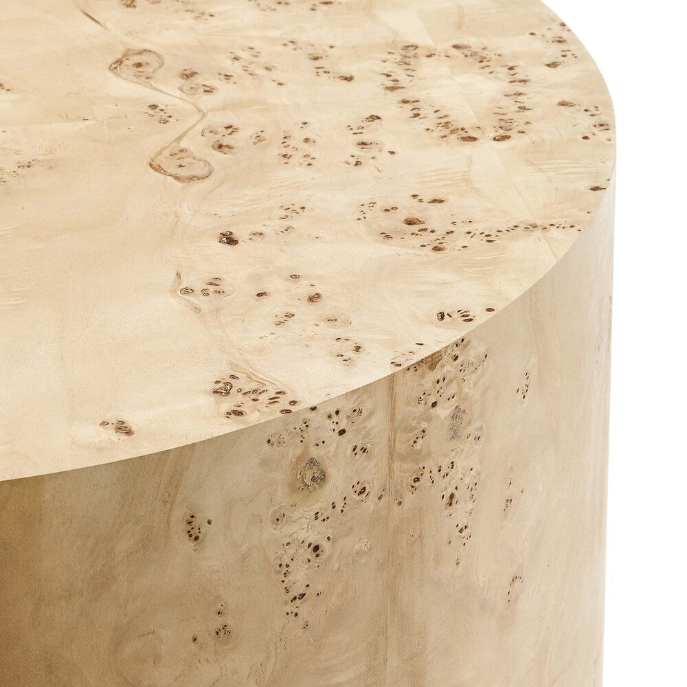 EEI-6274 Cosmos 35" Round Burl Wood Coffee Table by Modway