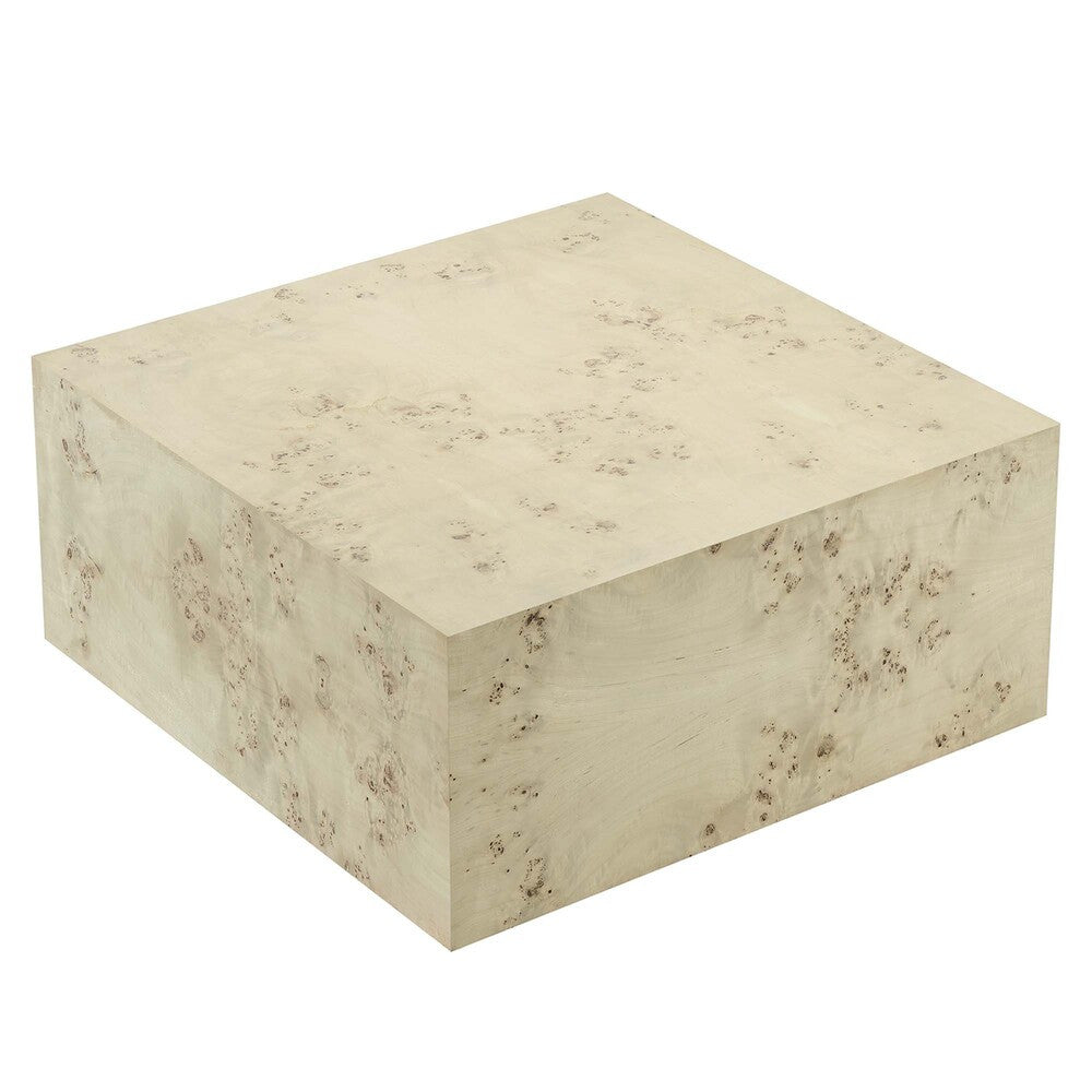 EEI-6272 Cosmos 36" Square Burl Wood Coffee Table by Modway