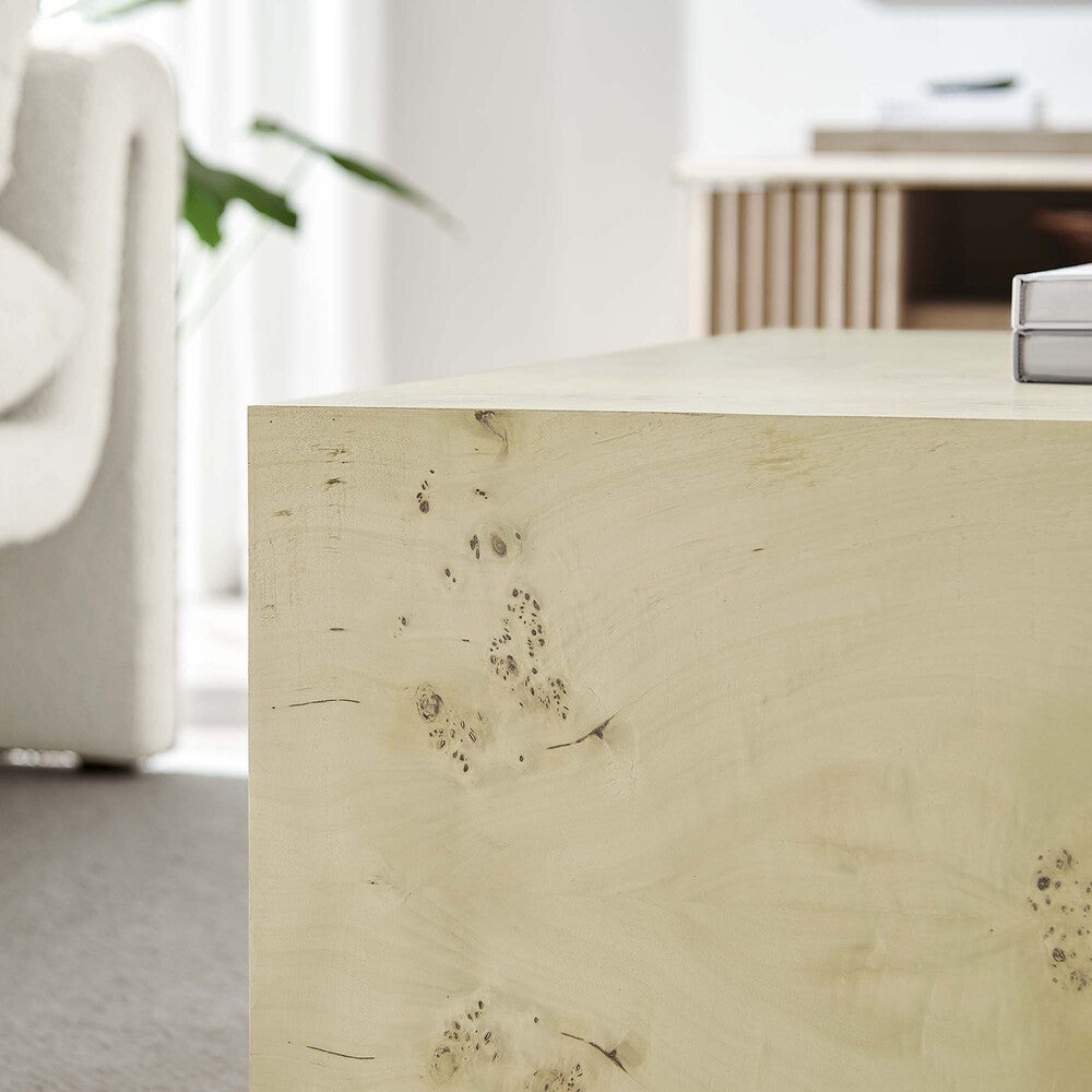 EEI-6272 Cosmos 36" Square Burl Wood Coffee Table by Modway