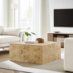 EEI-6272 Cosmos 36" Square Burl Wood Coffee Table by Modway